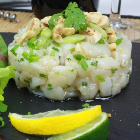Tartare de St Jacques à l'aneth et citron