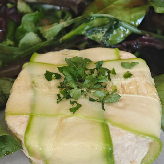Flan de courgettes au chèvre frais