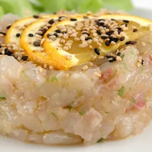 Tartare de St Jacques à l'aneth